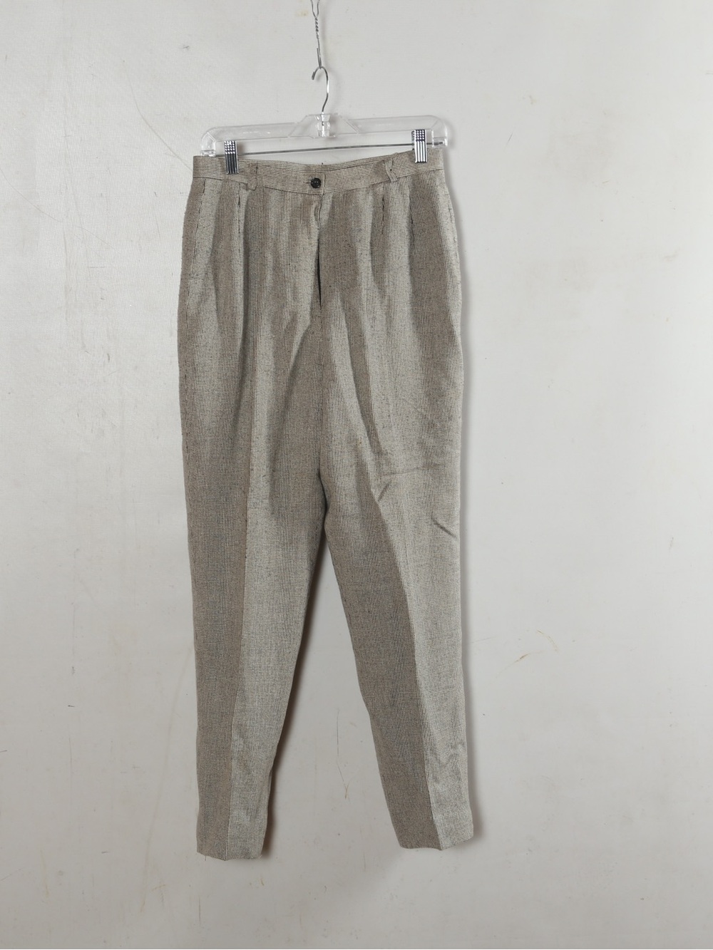 Carlisle Two-Tone Pleated Men’s Dress Pants in Taupe and Light Gray